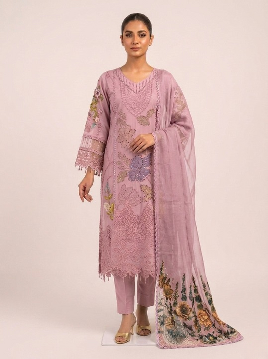 SG1478 Chikan kari Viscose Pink