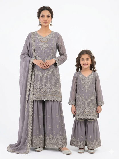 Chiffon Mother Daughter Dress Lylic