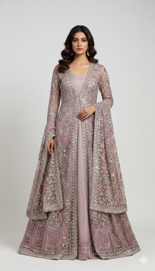 Organza Maxi | Luxury Wedding & Party Wear with Elegant Embroidery