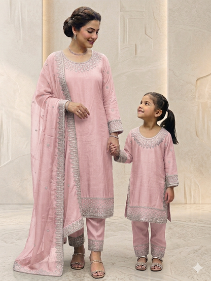 SG2402 Rao Silk Frozi Mother Daughter