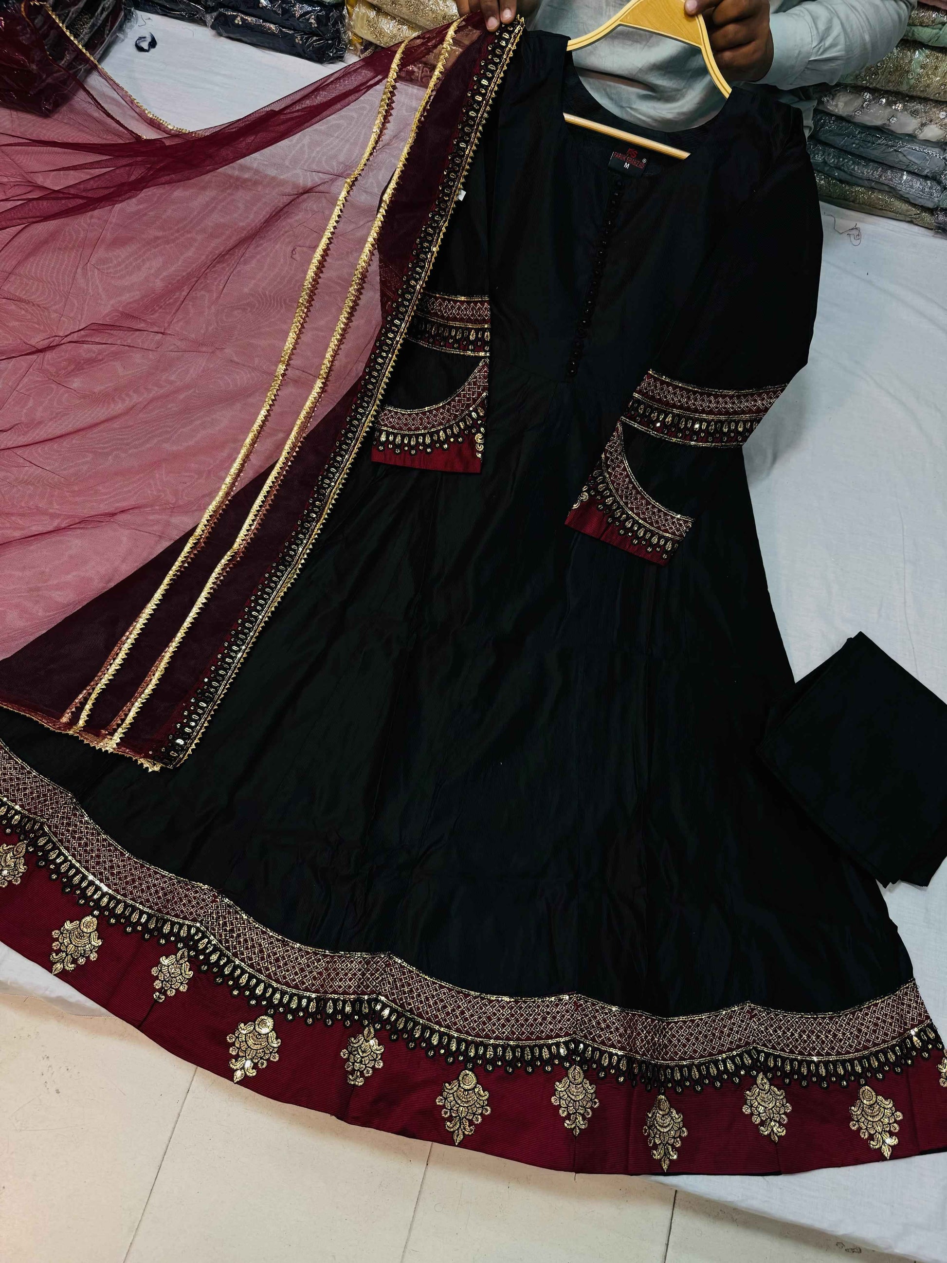 KHADDI FABRIC Beautiful Embroided Frock With Dupatta