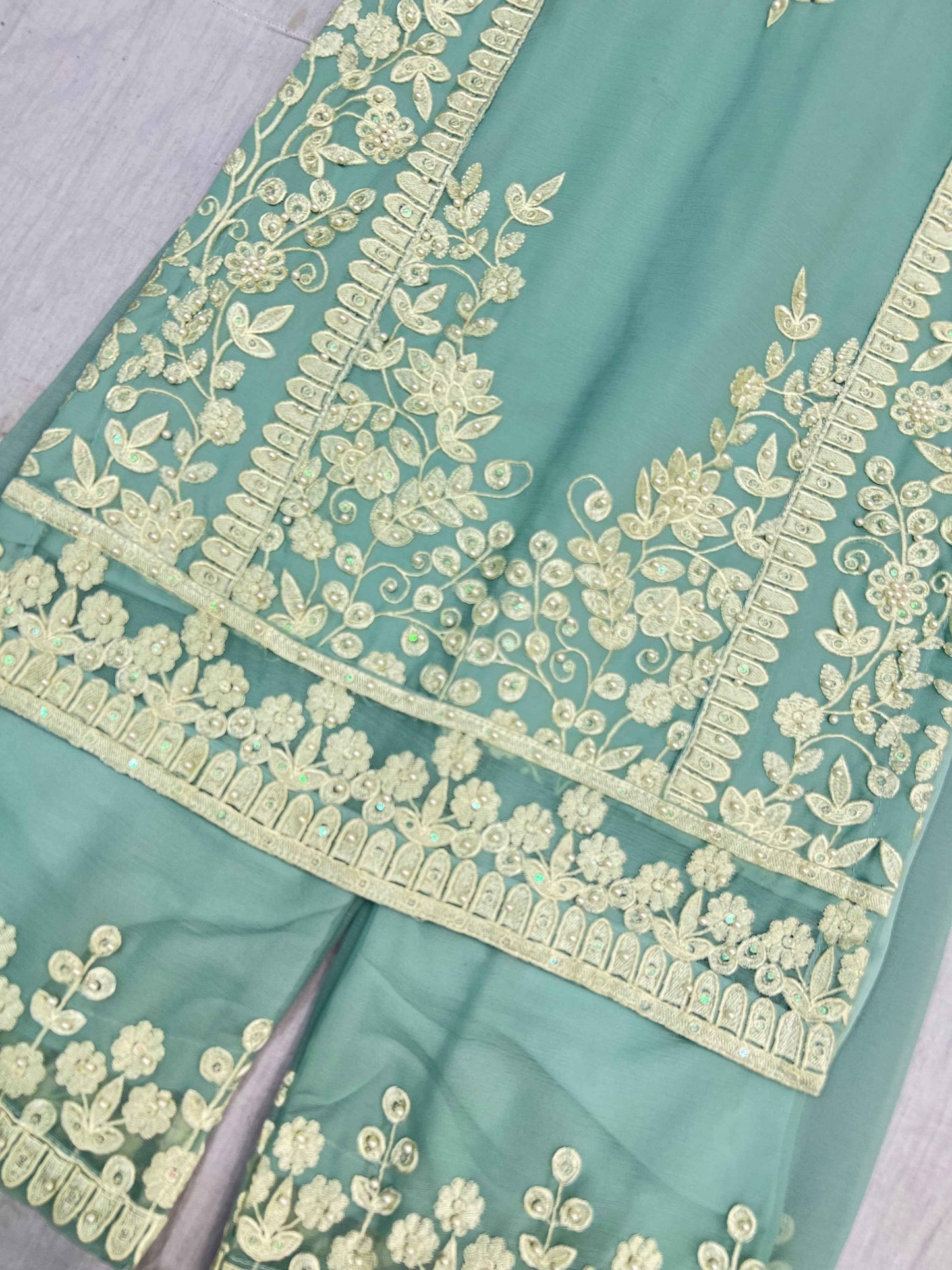 Chiffon Kids Dress With Plazo