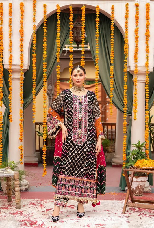 CHIFFON FABRIC Long Shirt Dress Collection 2025