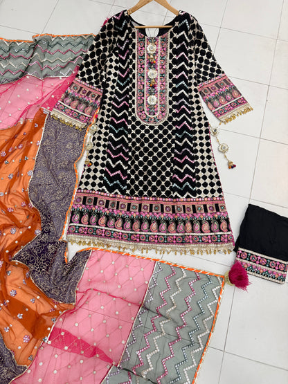 CHIFFON FABRIC Long Shirt Dress Collection 2025