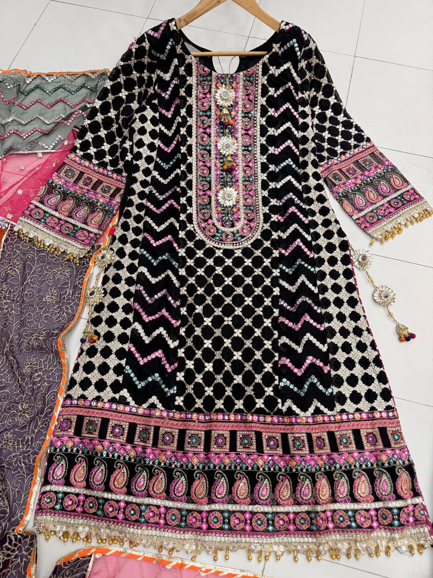 CHIFFON FABRIC Long Shirt Dress Collection 2025