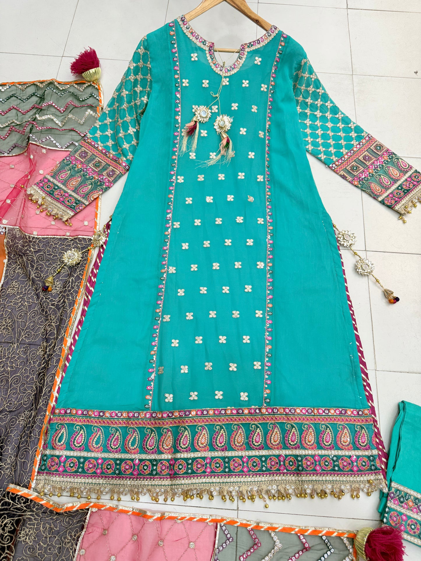 CHIFFON FABRIC Long Shirt Dress Collection 2025