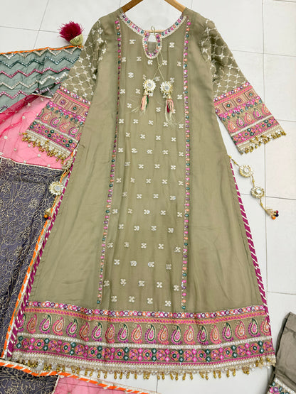 CHIFFON FABRIC Long Shirt Dress Collection 2025
