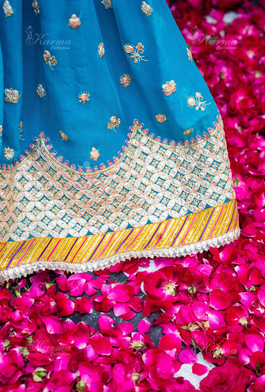 NEW ARRIVAL In Chiffon Fabric Mehndi Outfit 2025