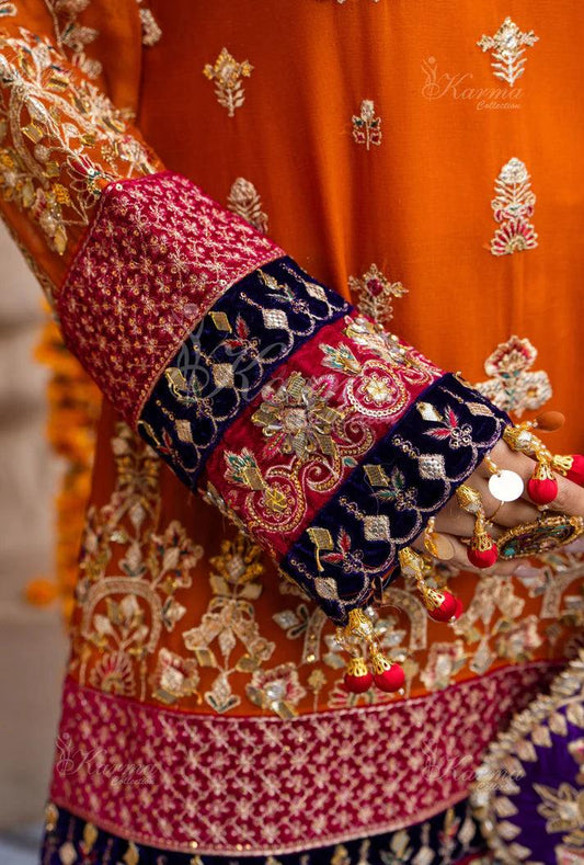 NEW ARRIVAL In Chiffon Fabric Mehndi Outfit 2025