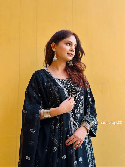 CHIFFON FABRIC 3 piece Mariah B Heavily Embroidered Dress Collection 2025