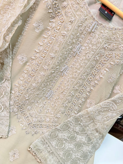 Chiffon Shirt With Chiffon Dupatta.