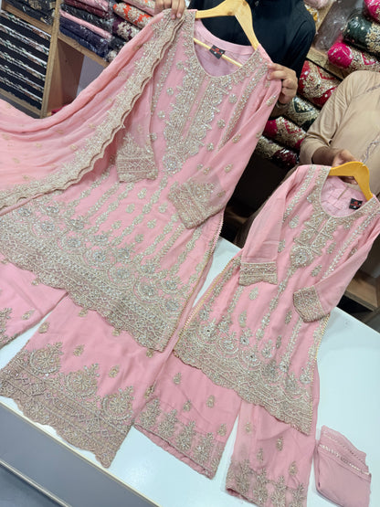 Mother Daughter Wedding Collection On Chiffon