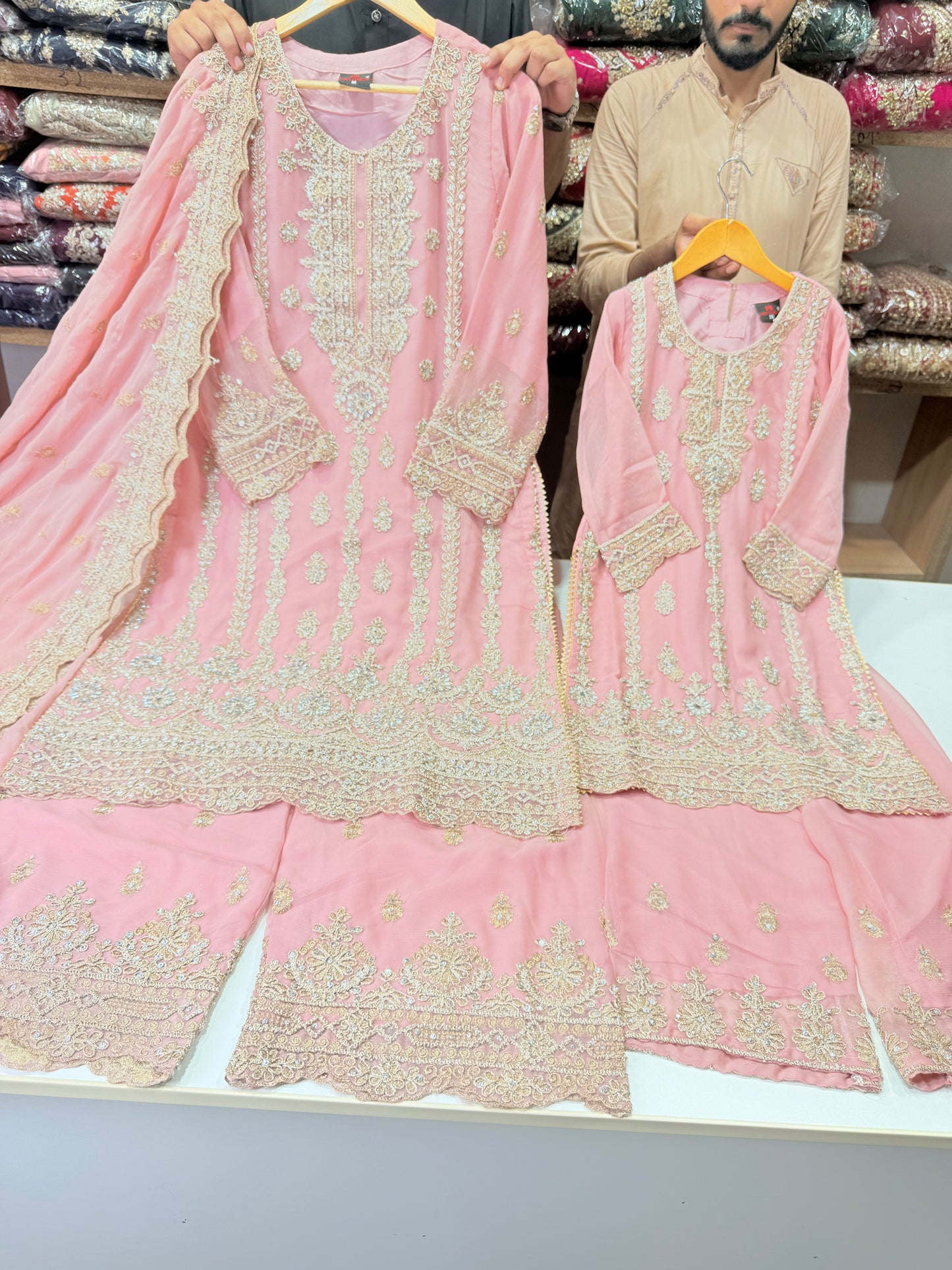 Mother Daughter Wedding Collection On Chiffon