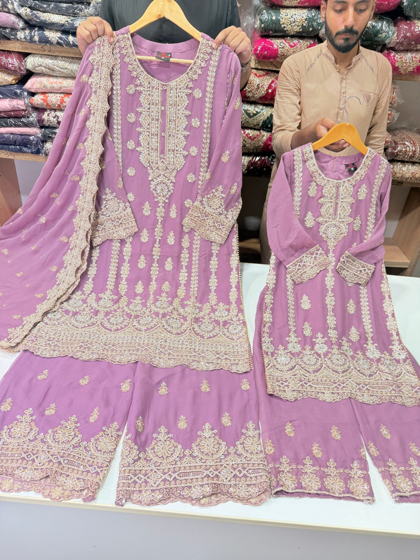 Mother Daughter Wedding Collection On Chiffon