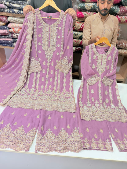 Mother Daughter Wedding Collection On Chiffon