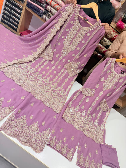 Mother Daughter Wedding Collection On Chiffon