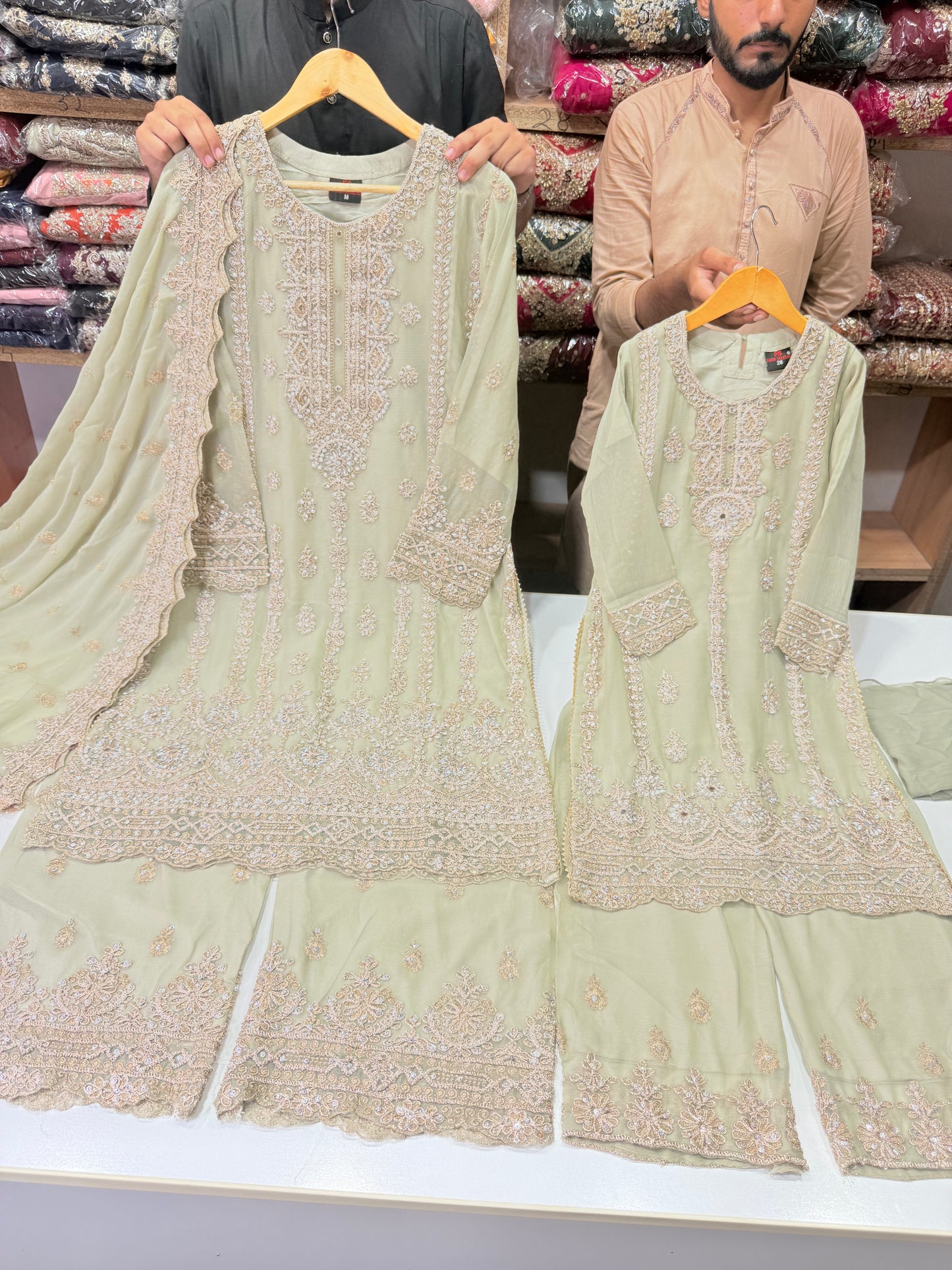 Mother Daughter Wedding Collection On Chiffon