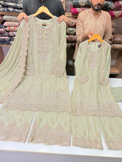 Mother Daughter Wedding Collection On Chiffon
