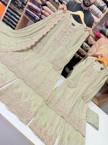 Mother Daughter Wedding Collection On Chiffon