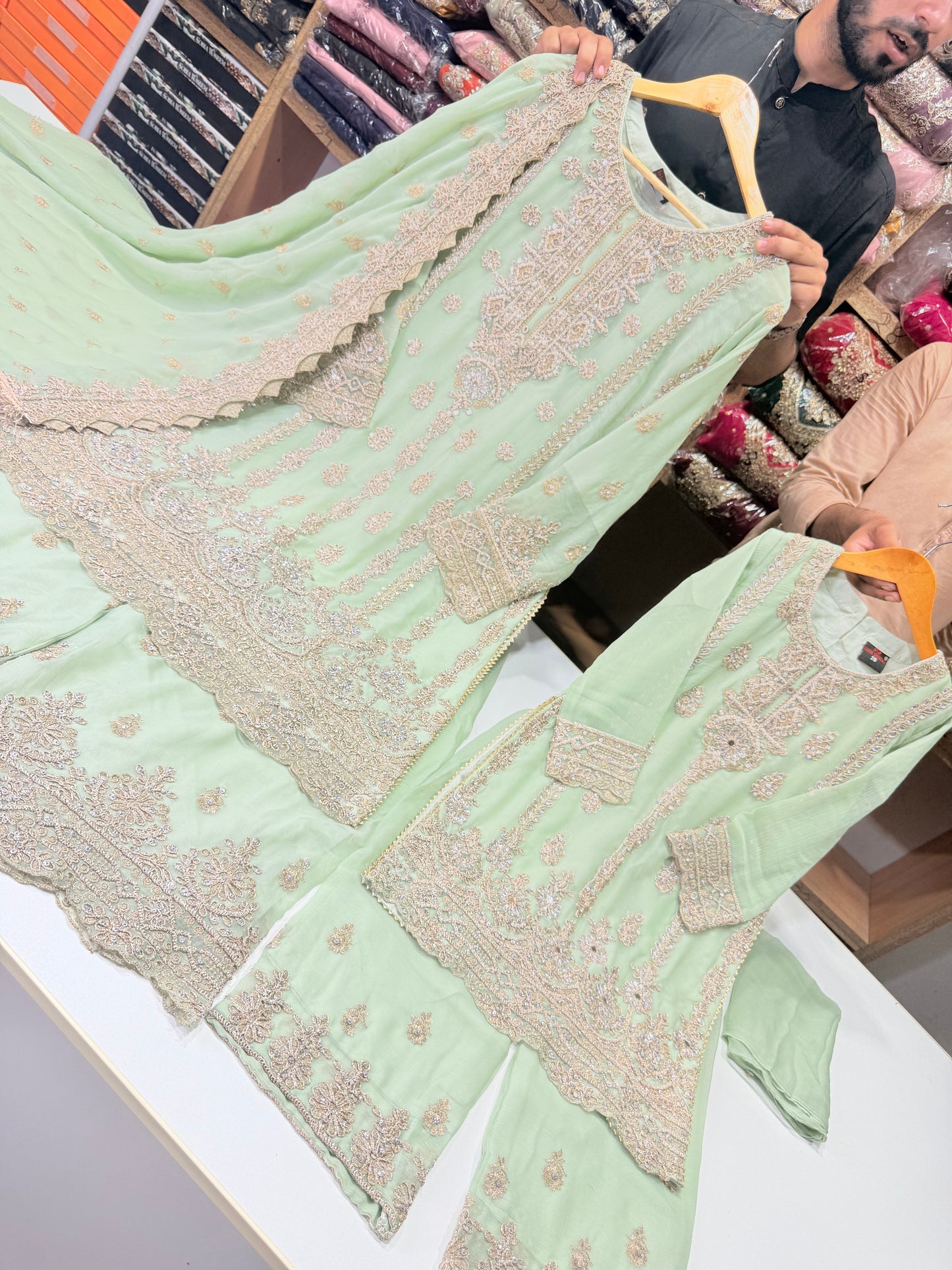 Mother Daughter Wedding Collection On Chiffon