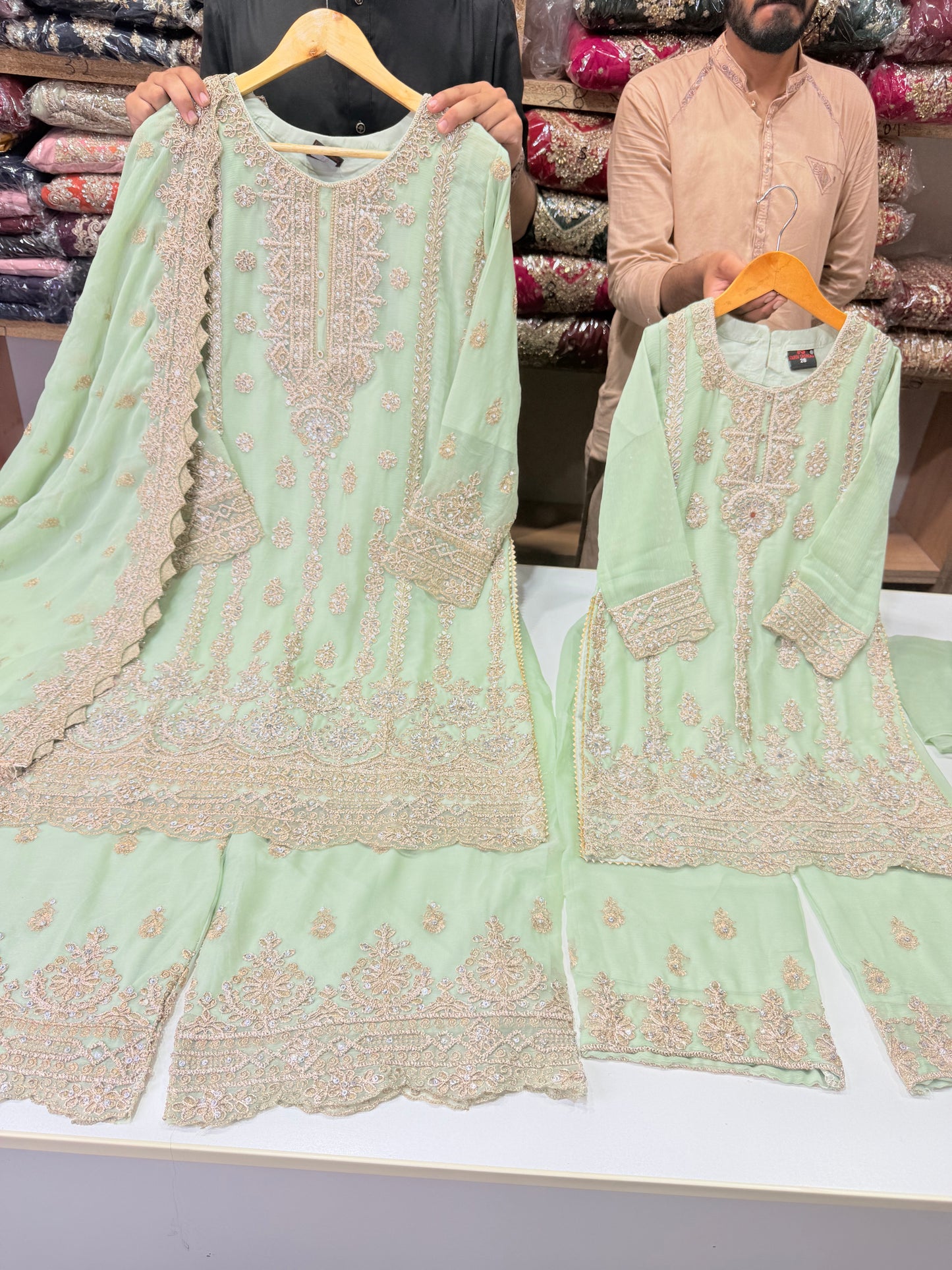 Mother Daughter Wedding Collection On Chiffon