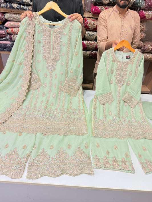 Mother Daughter Wedding Collection On Chiffon