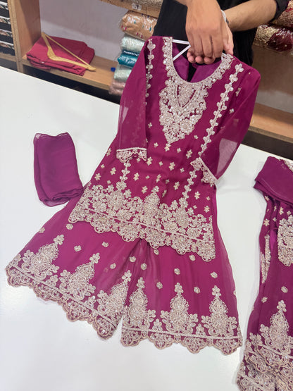 Kids Plazo on Chiffon