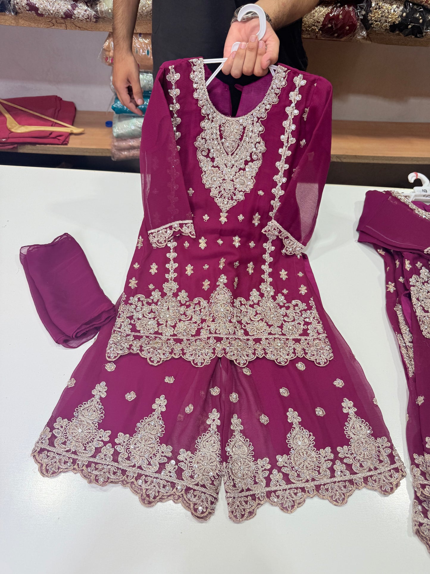 Kids Plazo on Chiffon