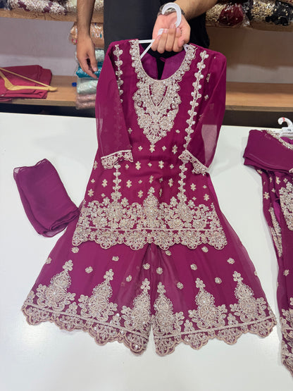 Kids Plazo on Chiffon