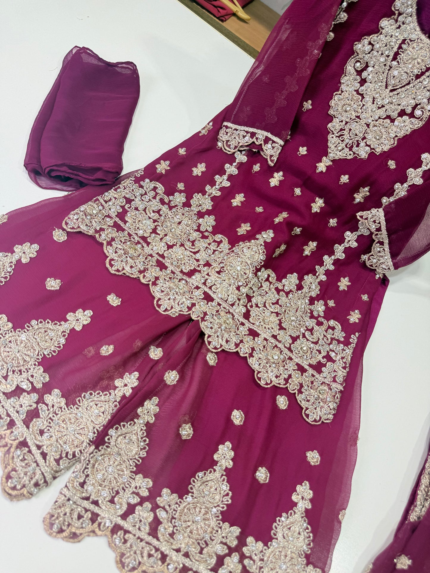 Kids Plazo on Chiffon