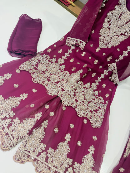 Kids Plazo on Chiffon