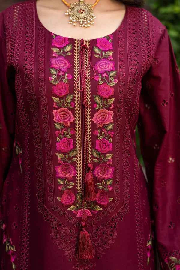 Karma Rang Ja Dress In Wine Red