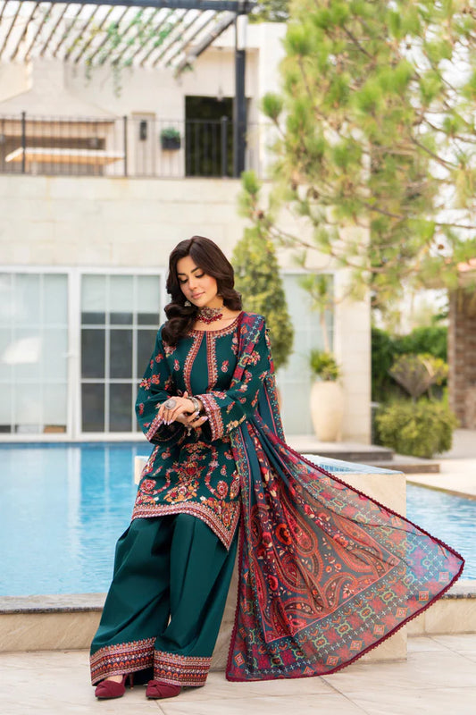 KARMA RANG JA Collection In Teal Colour