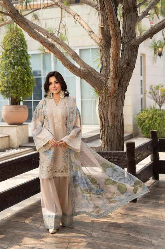 Karma Rang Ja Dress In Pastel Beige