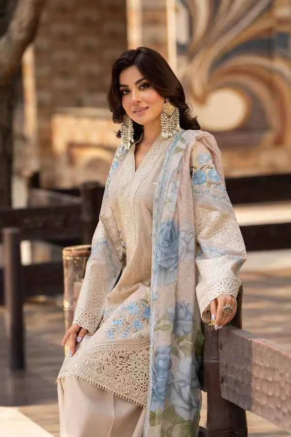 Karma Rang Ja Dress In Pastel Beige