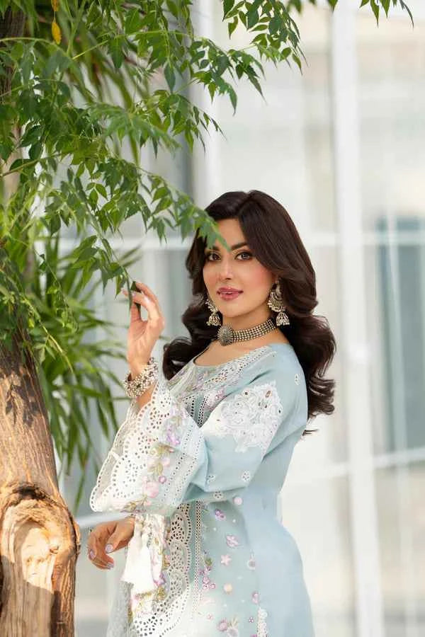 Karma Rang Ja dress In Frozen blue