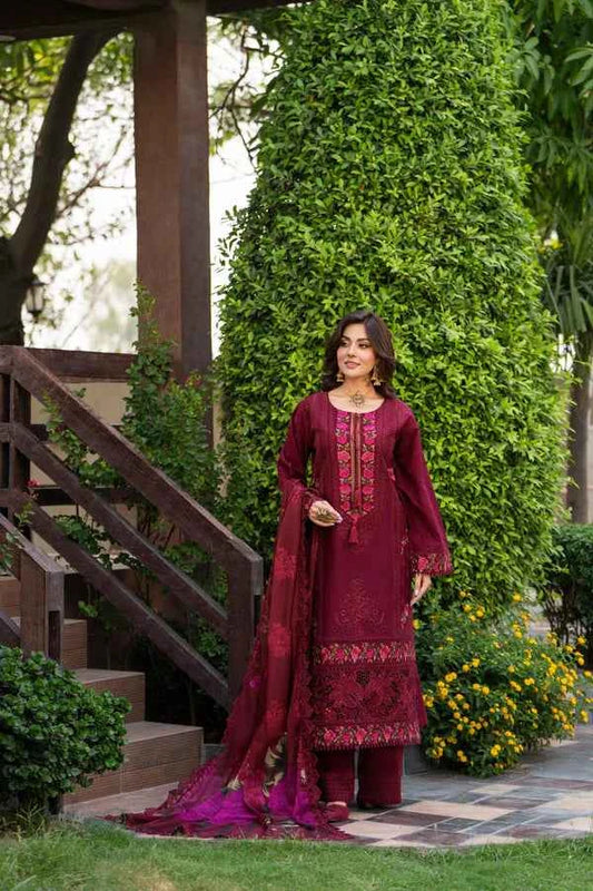 Karma Rang Ja Dress In Wine Red