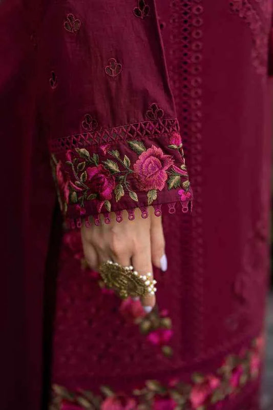 Karma Rang Ja Dress In Wine Red