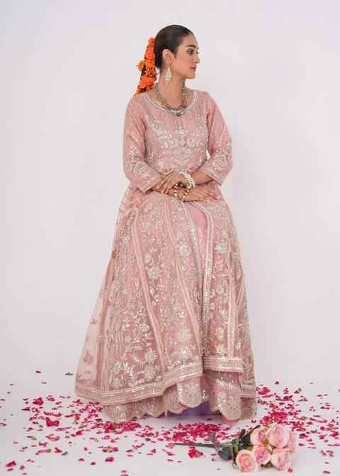 3 Piece Heavily Embroidered Wedding & Partywear Dress Collection 2025