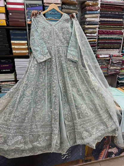 ORGANZA FABRIC Heavy Embroidered Bridal Wear Maxi Collection 2025