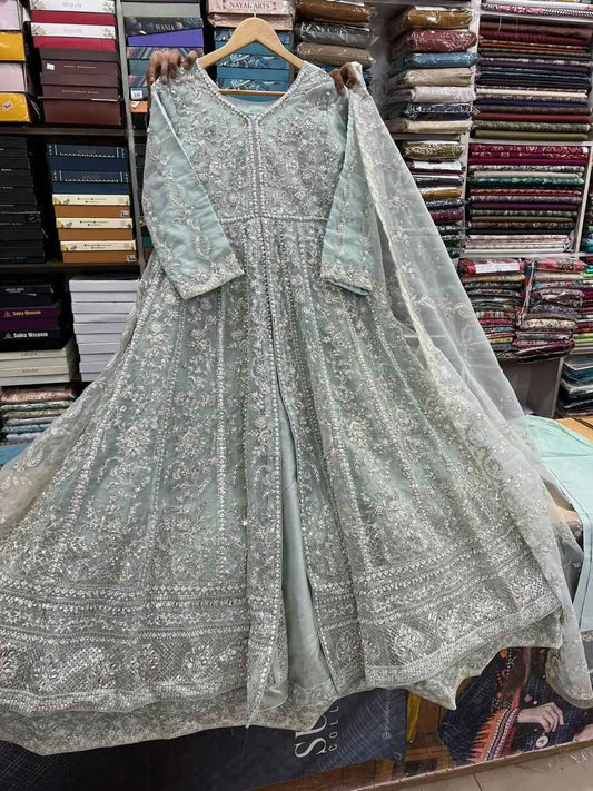 ORGANZA FABRIC Heavy Embroidered Bridal Wear Maxi Collection 2025