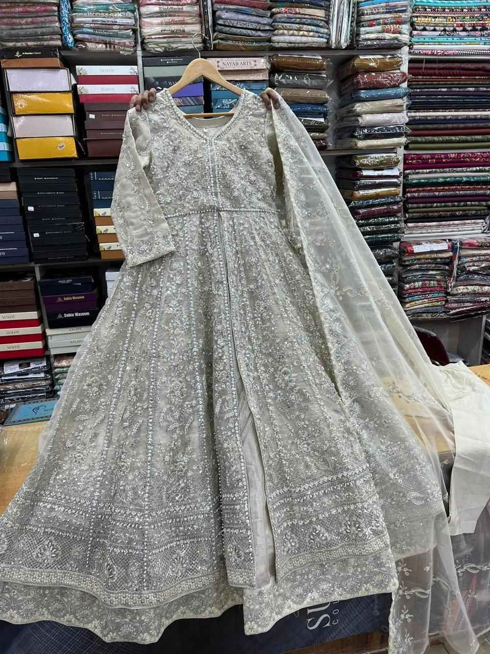 ORGANZA FABRIC Heavy Embroidered Bridal Wear Maxi Collection 2025