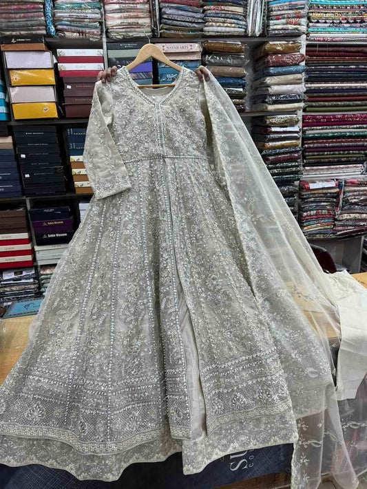 ORGANZA FABRIC Heavy Embroidered Bridal Wear Maxi Collection 2025