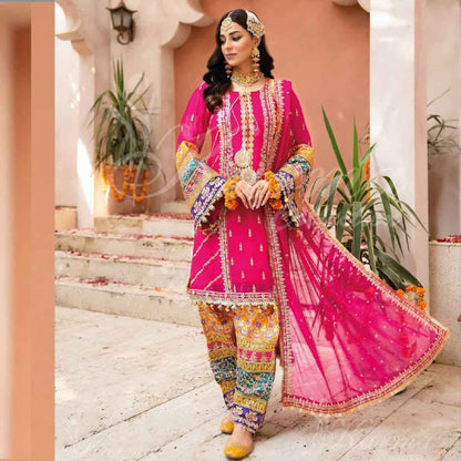 CHIFFON FABRIC patyala Shalwar Dress 2025