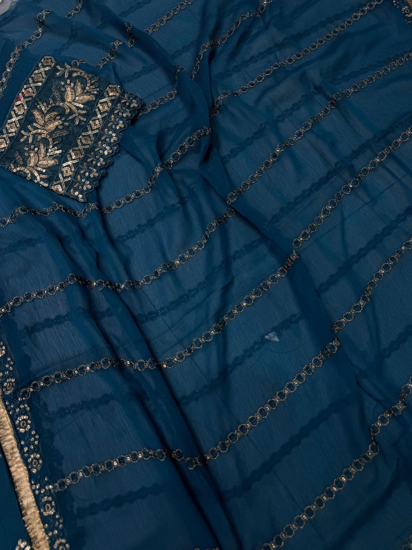 CHIFFON FABRIC Beautiful Embroidered Shirt With Dupatta 2025