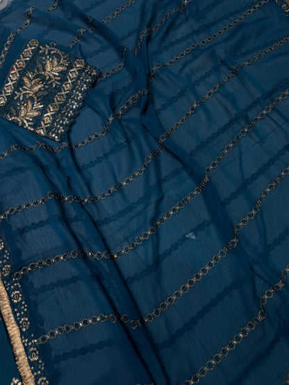 CHIFFON FABRIC Beautiful Embroidered Shirt With Dupatta 2025
