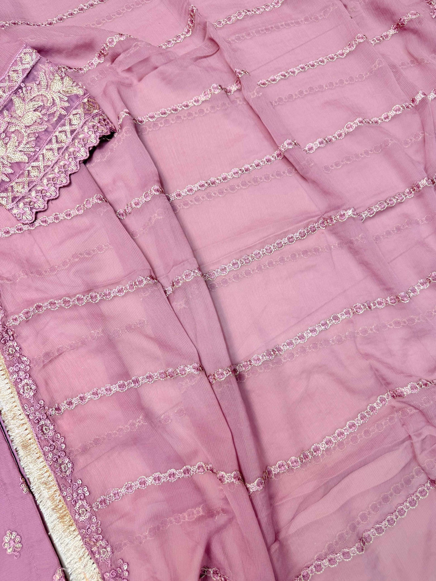 CHIFFON FABRIC Beautiful Embroidered Shirt With Dupatta 2025