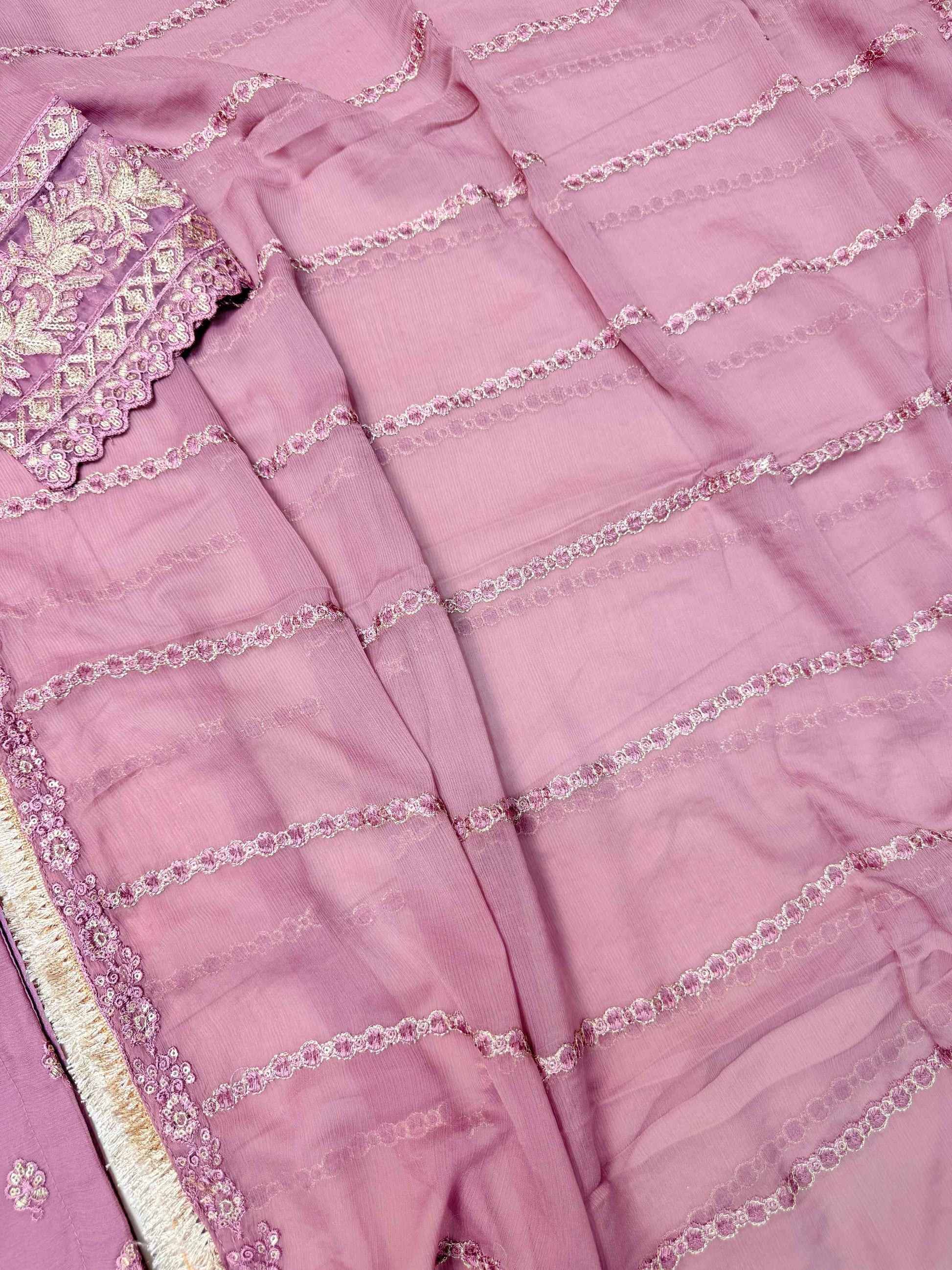 CHIFFON FABRIC Beautiful Embroidered Shirt With Dupatta 2025