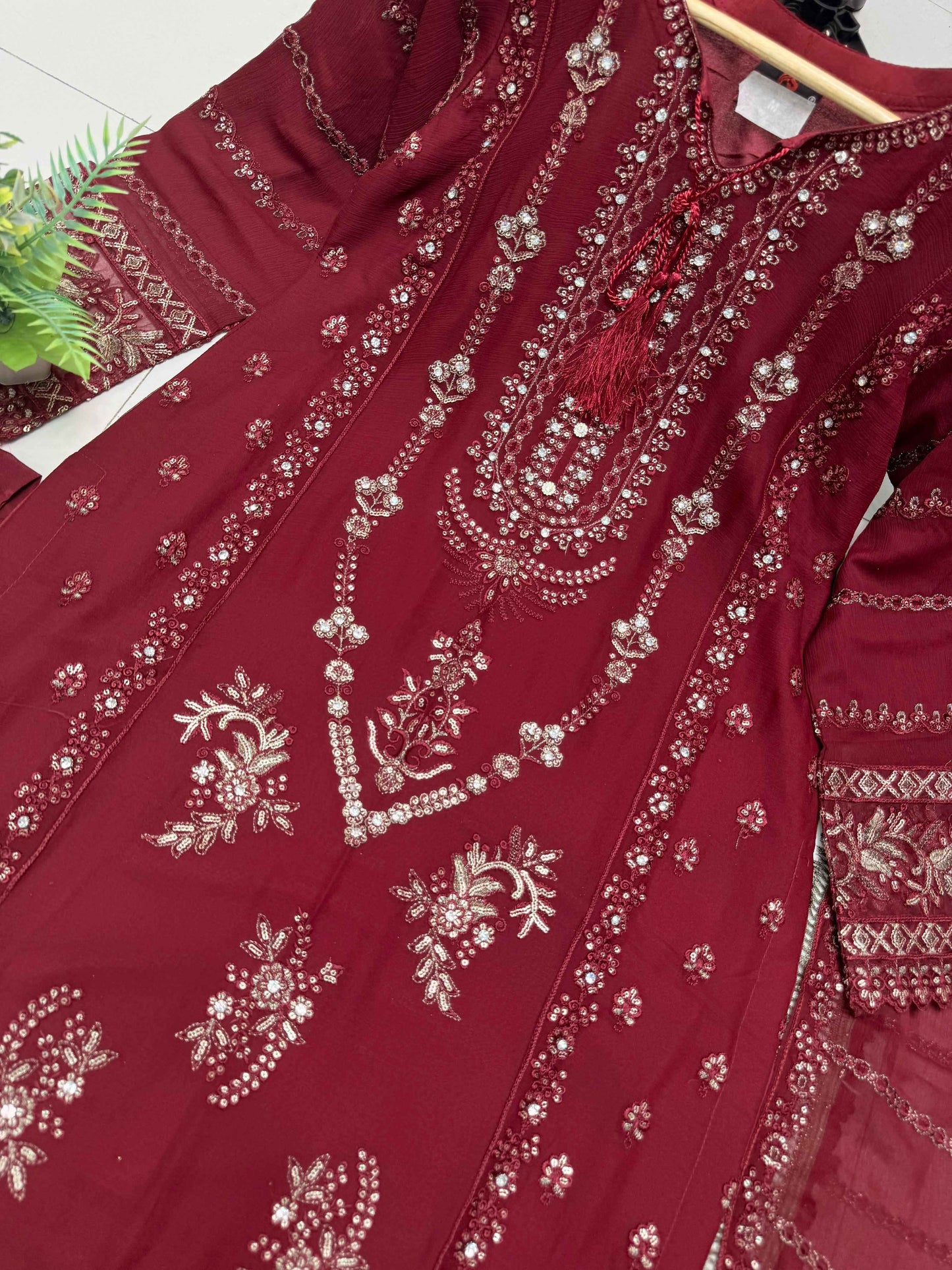 CHIFFON FABRIC Beautiful Embroidered Shirt With Dupatta 2025