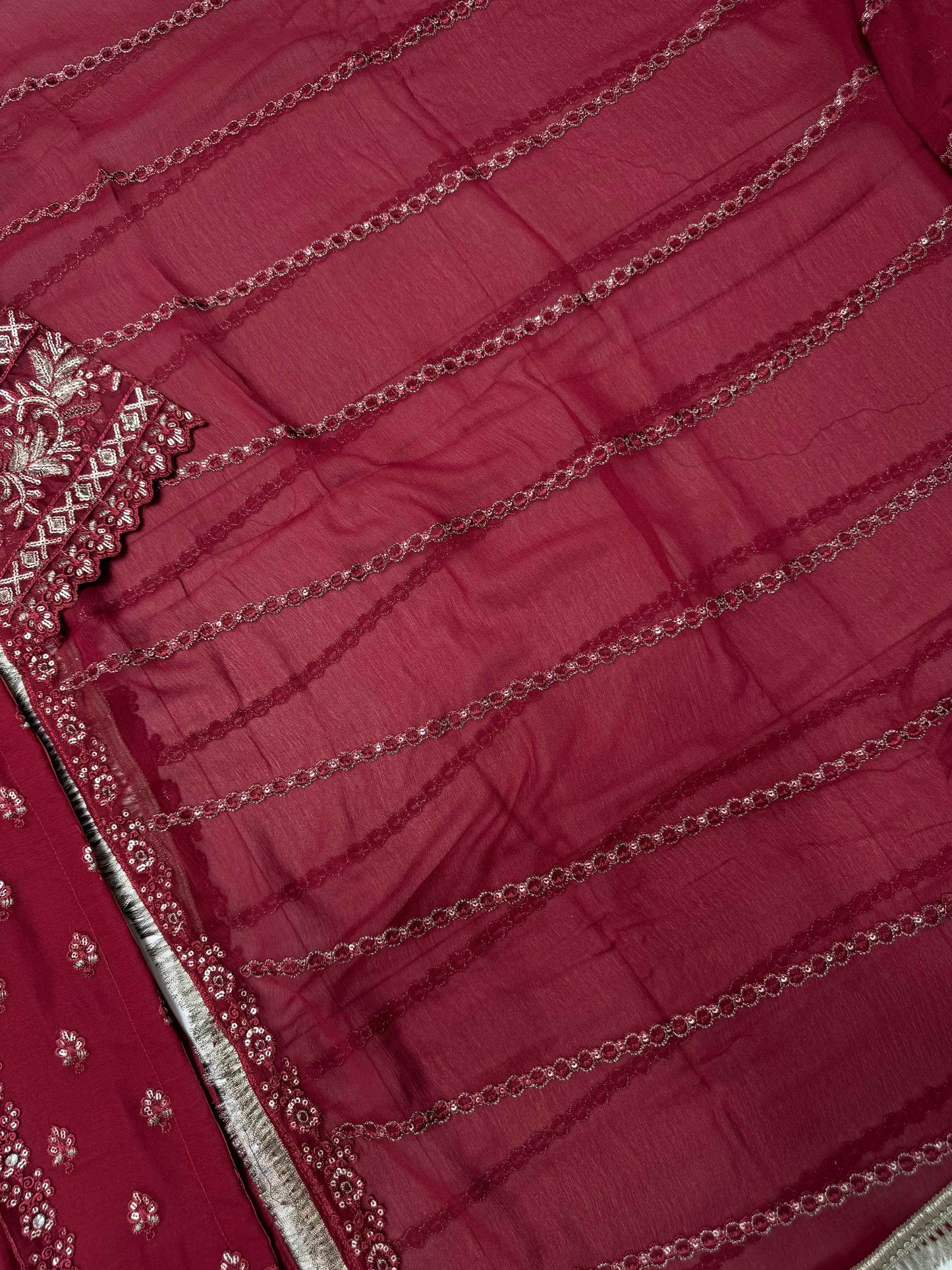 CHIFFON FABRIC Beautiful Embroidered Shirt With Dupatta 2025
